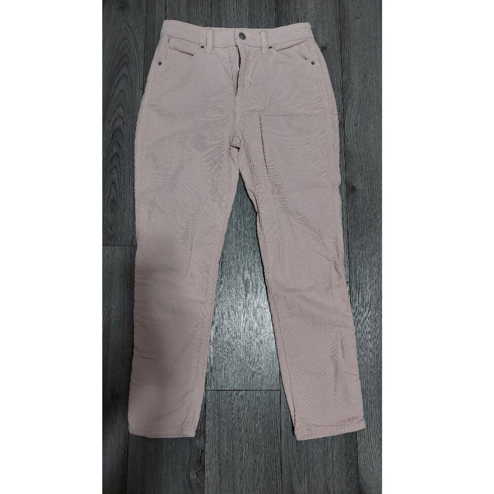Aritzia Sunday Best Pink Corduroy Cropped Straight Leg Pants